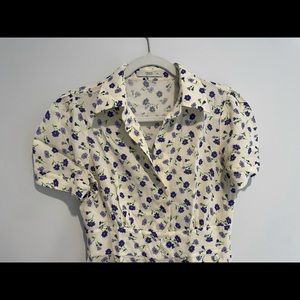 PRADA flower print dress size 38, US size 2.